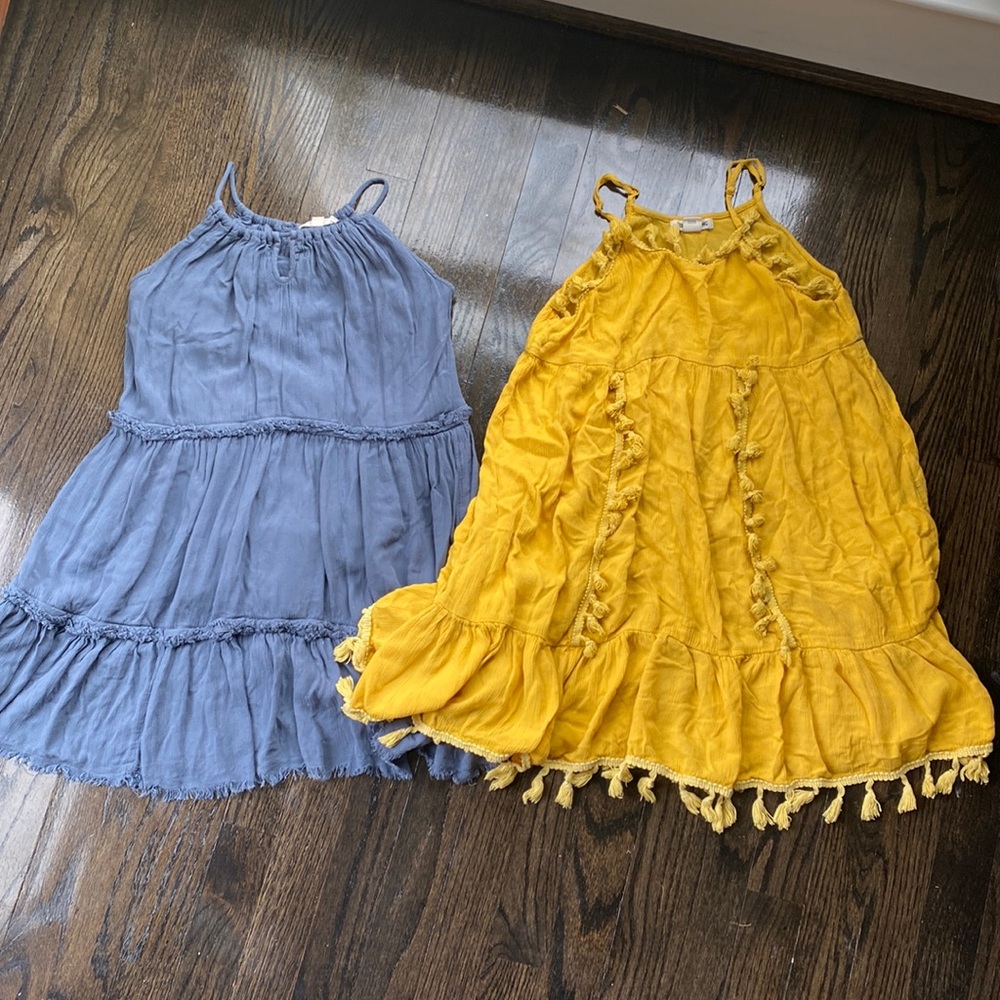 Two girl billabong dresses size 7/8